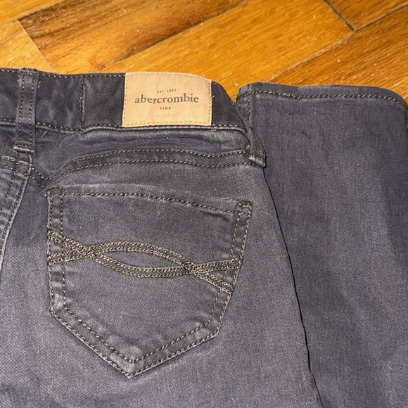 ABERCROMBIE KIDS A&F ABERCROMBIE & FITCH KIDS YOUTH GIRL 10 slim jean blk skinny - Picture 8 of 8